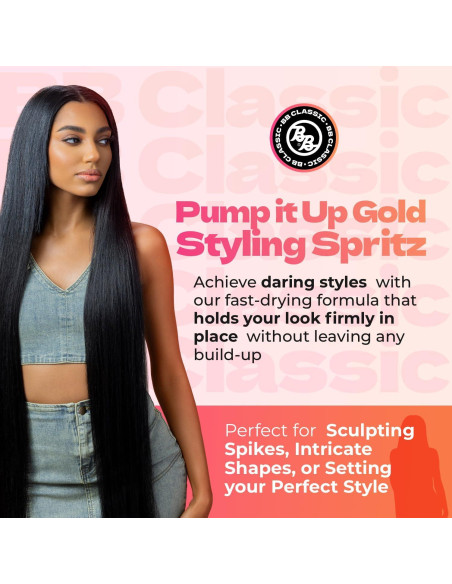 Spray para Cabello Bronner Bros Pump It Up Gold 226g - Fijación Extra