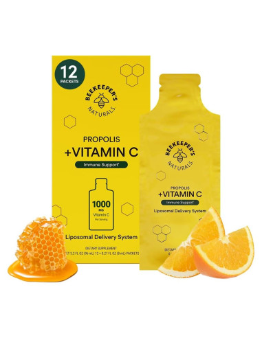 Vitamina C Liposomal Beekeeper's Naturals 1000mg 12 Paquetes
