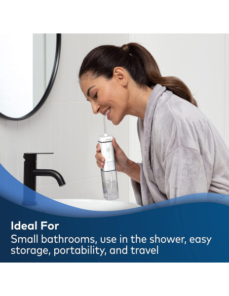 Hilo Dental Portátil Waterpik Cordless Slide Blanco 4 Puntas Hilo Dental Portátil Waterpik Cordless Slide Blanco 4 Puntas