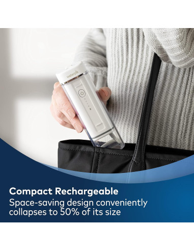 Hilo Dental Portátil Waterpik Cordless Slide Blanco 4 Puntas