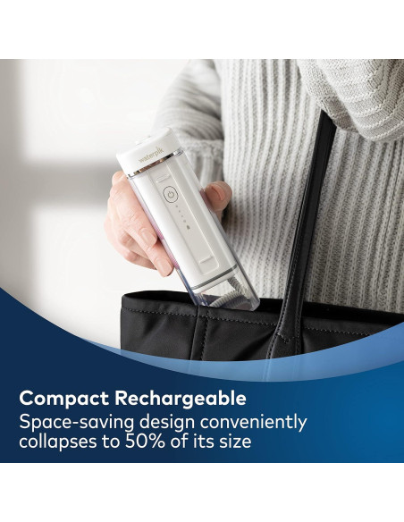 Hilo Dental Portátil Waterpik Cordless Slide Blanco 4 Puntas Hilo Dental Portátil Waterpik Cordless Slide Blanco 4 Puntas