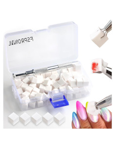 150 Esponjas Ombre para Uñas FSpronail + Bolígrafo Plata