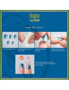 Uñas Postizas KISS Wicked X imPRESS Color Flotando sobre OZ 2