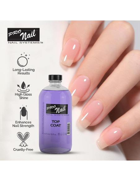Capa Superior de Esmalte de Uñas PRONAIL 473 ml - Brillo Alto