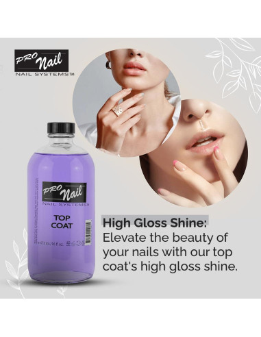 Capa Superior de Esmalte de Uñas PRONAIL 473 ml - Brillo Alto