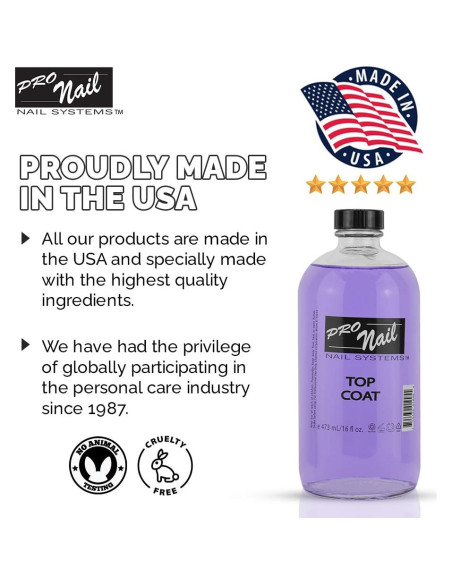 Capa Superior de Esmalte de Uñas PRONAIL 473 ml - Brillo Alto