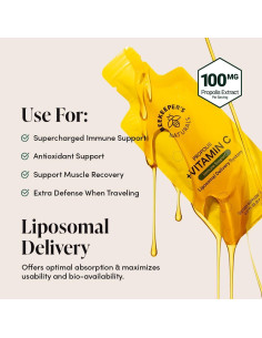 Vitamina C Liposomal Beekeeper's Naturals 1000mg 12 Paquetes 2