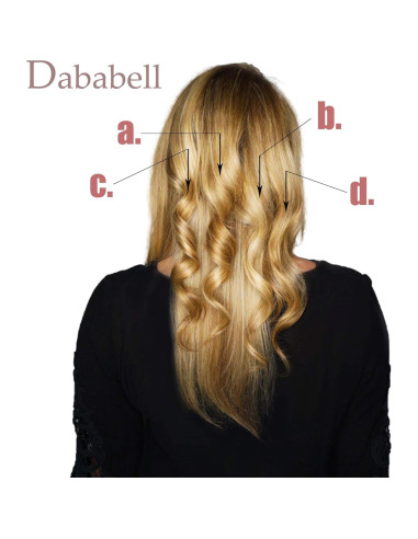 40 Rulos de Pelo Suaves Dababell Rosa para Dormir Sin Calor