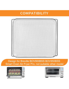 Cesta de Freidora de Aire Breville 41.91 x 29.97 cm Acero Inoxidable 2