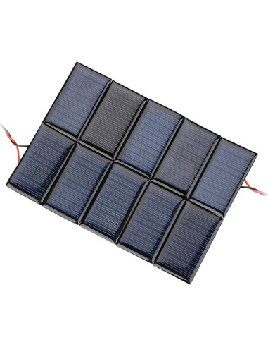 10 Paneles Solares AOSHIKE 5V 30mA para Proyectos DIY