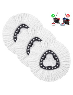 Cabezal de Repuesto para Mop Higfra 3 Paquetes Microfibra