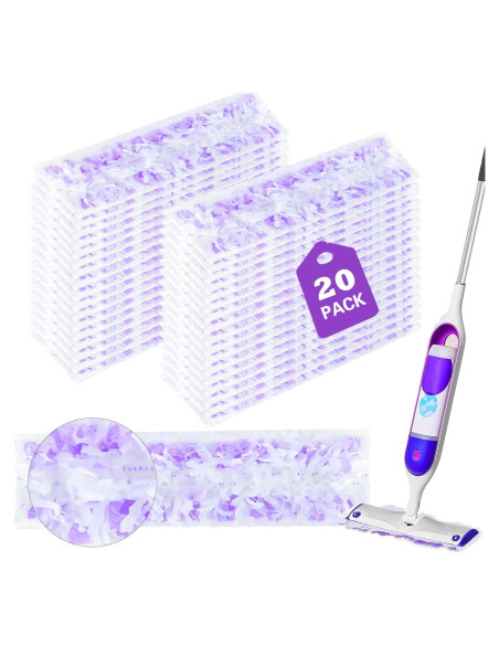 20 Recambios de Almohadillas para Mopa Eléctrica Swiffer