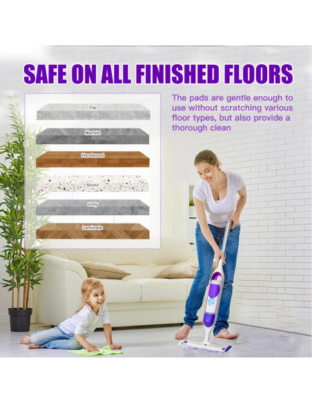 20 Recambios de Almohadillas para Mopa Eléctrica Swiffer