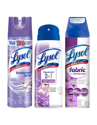 Spray Desinfectante Lysol 3 en 1 - Lavanda y Neutraair 19oz