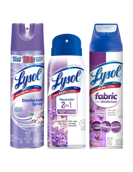 Spray Desinfectante Lysol 3 en 1 - Lavanda y Neutraair 19oz