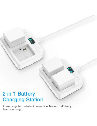 Estación de Carga Doble HOLACA para Baterías Arlo Pro 3/Ultra