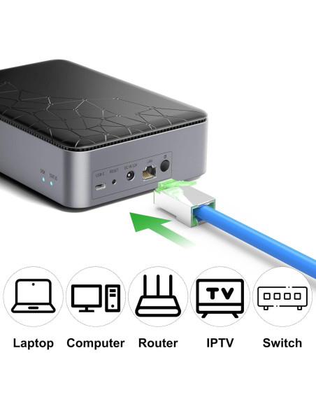 Conectores RJ45 Passthrough Cat 6 Blindados Solsop 100 Unidades