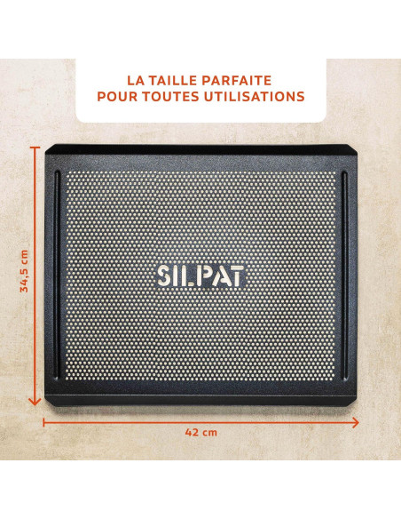 Bandeja de Hornear Perforada Silpat 29.5x41.9cm Aluminio