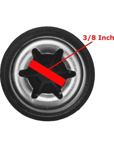 Tapa de Rueda de Parrilla Quadrapoint 3-Pack 0.95 cm