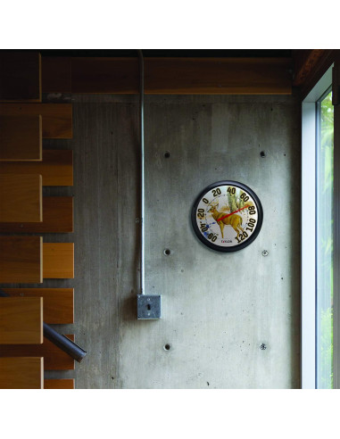 Termómetro de Dial Grande Taylor 33.66 cm Patrón Ciervo