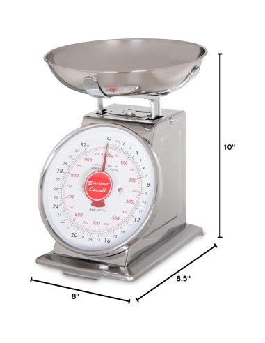 Escala Mecánica de Dial San Jamar SCDLB2 con Tazón 0.91 kg