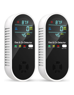 Detector de Monóxido de Carbono y Gas Natural Vilfet 4-en-1