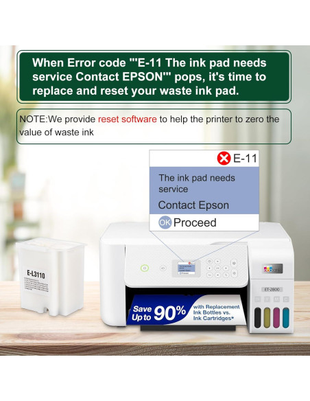 Almohadilla de Tinta Desechada 4 Piezas HEROMA para Epson