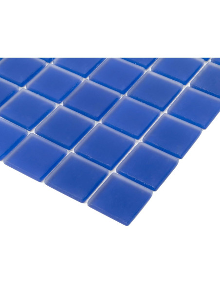 Azulejo de Mosaico de Vidrio Tile Club 0.90 m Azul Cobalto