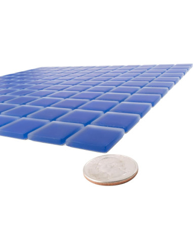 Azulejo de Mosaico de Vidrio Tile Club 0.90 m Azul Cobalto