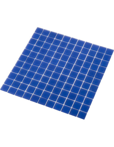 Azulejo de Mosaico de Vidrio Tile Club 0.90 m Azul Cobalto