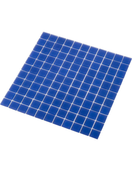 Azulejo de Mosaico de Vidrio Tile Club 0.90 m Azul Cobalto