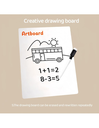 Tablero Educativo de Madera 2 en 1 - Laberinto Magnético y Dibujo