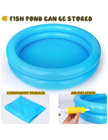 Juego de Pesca Magnético FIVEDAOGANG 45 Piezas para Niños