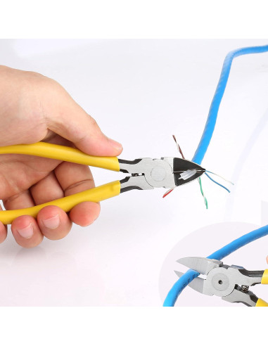 Kit de Crimpado RJ45 Pass Through Solsop con Probador de Cable