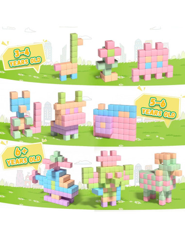 30 Cubos Magnéticos Macaron Xinzhoushihui - Juguetes STEM 2.5 cm