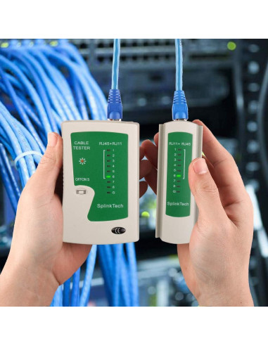 Kit de Crimpado RJ45 Pass Through Solsop con Probador de Cable