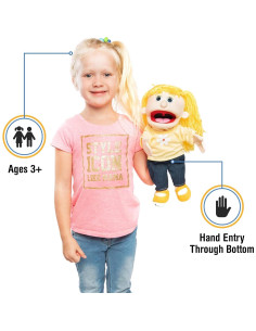 Títere de Mano Silly Puppets Chica Durazno 35.56 cm 2