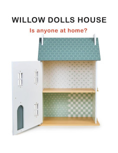 Casa de Muñecas Willow Mentari - Madera, 3 Pisos, 42x33.5x62.5cm 2
