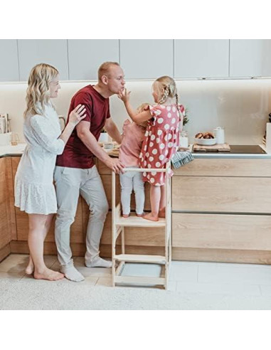 Torre Montessori Sweet Home From Wood Ajustable para Niños