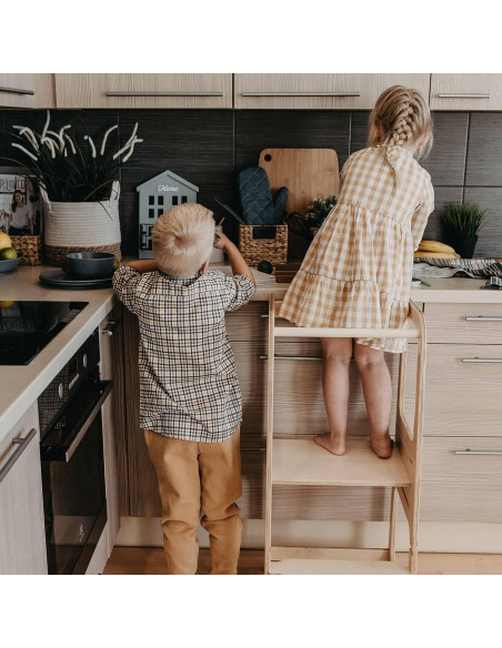 Torre Montessori Sweet Home From Wood Ajustable para Niños