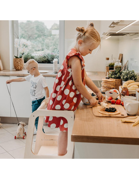 Torre Montessori Sweet Home From Wood Ajustable para Niños