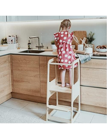 Torre Montessori Sweet Home From Wood Ajustable para Niños