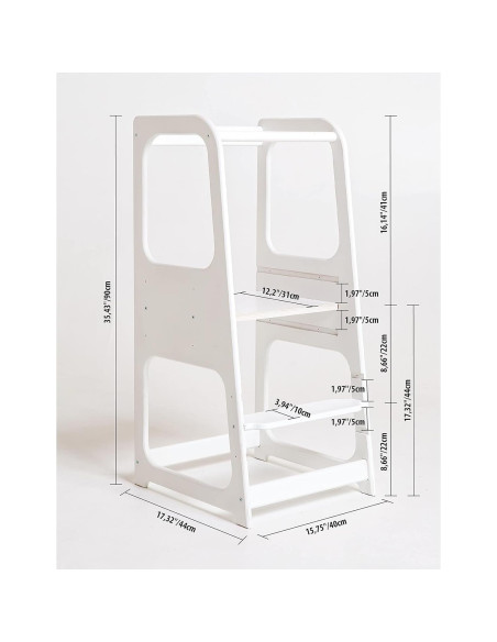Torre Montessori Sweet Home From Wood Ajustable para Niños