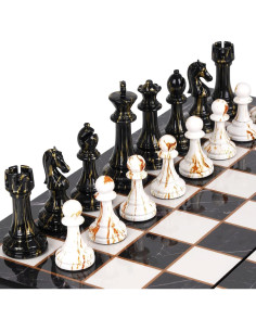 Juego de Ajedrez Plegable Kvintes 38.1cm con Piezas de Acrílico 2