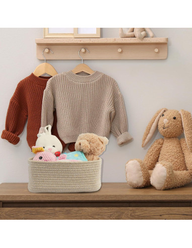 Cestas de Almacenamiento Tejidas XUANGUO 30x20x12 cm - 3 Piezas