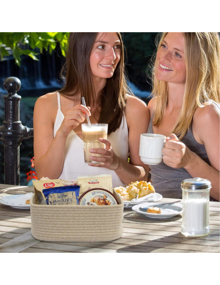 Cestas de Almacenamiento Tejidas XUANGUO 30x20x12 cm - 3 Piezas