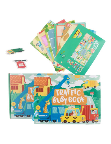 Libro Ocupado Montessori AOYITIDU 10 Páginas Actividades 3+ Años