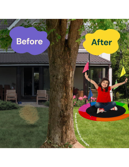 Columpio de Plato PLAYVIBE 101.6 cm Multicolor 200 kg