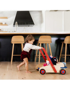 Carrito Andador de Madera HABA 1646 para Bebés 10 meses a 3 años 2