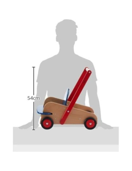 Carrito Andador de Madera HABA 1646 para Bebés 10 meses a 3 años